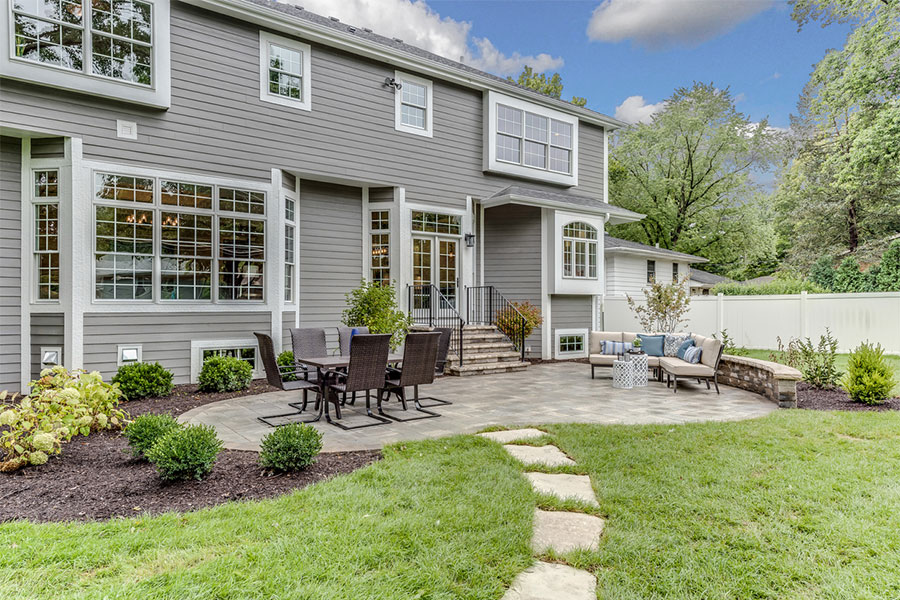 Landscaping in Backyard