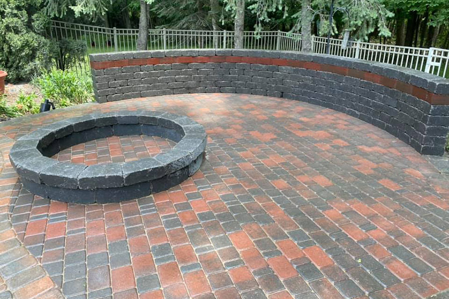 brick-paver-patio-firepit-large Fire Pit Pavers