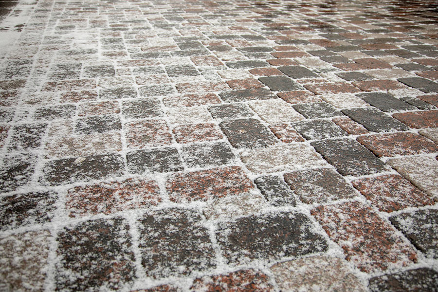 Brick Pavers Winter