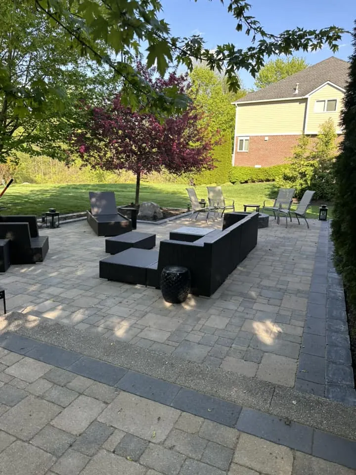 Paver patio and walkway refresh, completed by It's The Brick Guys in Metro Detroit (view 2)