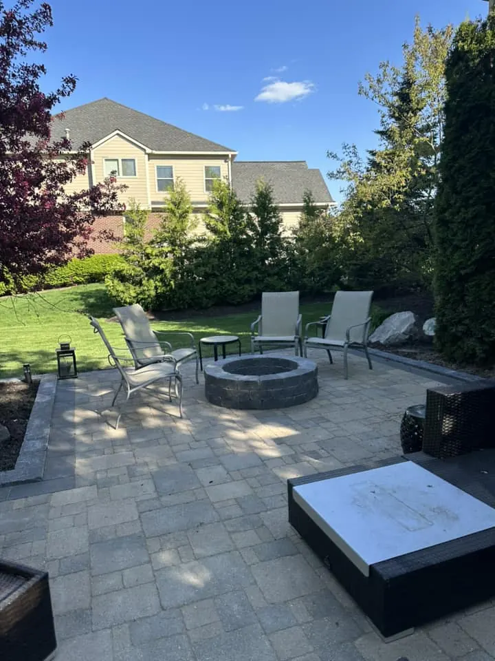 Paver patio and walkway refresh, completed by It's The Brick Guys in Metro Detroit (view 3)