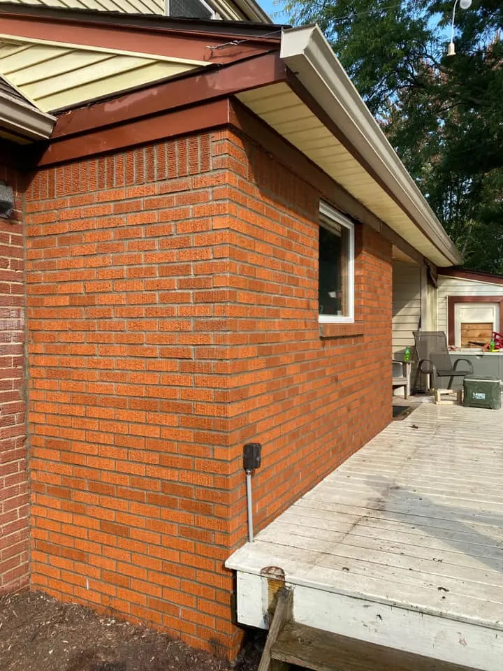Window opening bricked in, completed by It's The Brick Guys in Metro Detroit